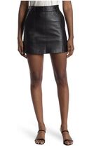 Reiss Mimi Paneled Leather Mini Skirt, Black, Size 10, Designer Luxury, NWT - $149.00
