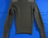 DLA USMC MARINE CORPS OLIVE GREEN WOOLY PULLY UNIFORM PULLOVER SWEATER 34 - £25.25 GBP