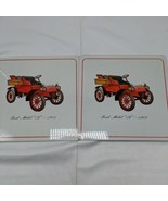 Lot Of (2) 7&quot; Ford Model &quot;A&quot; Mat Coaster Hanging Wall Plaque - $19.54 CAD