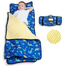 Toddler Nap Mat With Pillow And Blanket-53 X 21 X1.5 Inches,Extra Large,Rolled N - £54.34 GBP