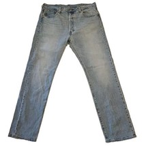 Levis 501 Jeans Mens Sz 38 x 34 Button Fly Big E Red Tab Premium Blue St... - $30.70