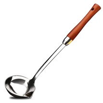 Long Soup Ladle-304 Stainless Steel Fat Separator Ladle Heat Insulation ... - £22.13 GBP