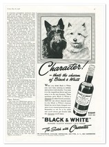 Print Ad Black &amp; White Scotch Whisky Dogs Vintage 1938 3/4-Page Advertisement - £7.87 GBP