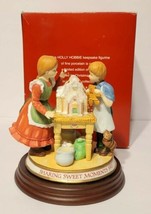 Holly Hobbie 1997 Sharing Sweet Moments Figurine Kids Gingerbread House Le Mib - £62.34 GBP