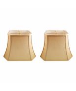 Royal Designs, Inc. Set of 2 Rectangle Cut Lamp Shade, Antique Gold, (4x... - £45.02 GBP+