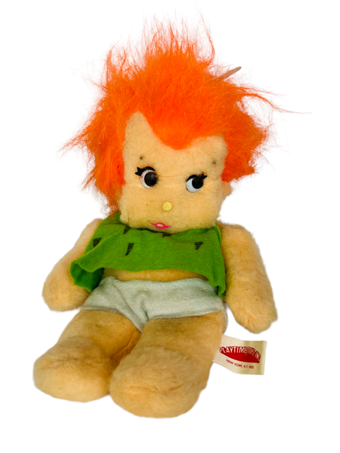 Primary image for Flintstones Bean Bag Plush vtg toy stuffed animal doll 10" Pebbles playtime RARE