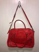 Kate Spade Large Red Pebbled Leather 2 in 1 Tote Bag Shoulder Crossbody ... - £38.92 GBP