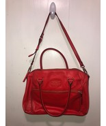 Kate Spade Large Red Pebbled Leather 2 in 1 Tote Bag Shoulder Crossbody ... - $49.49