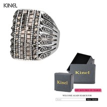 K black crystal rings for women vintage wedding party accessories love gift fashion big thumb200