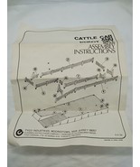 Cattle Car And Depot Set No 935 Assembly Instructions Only - $8.90