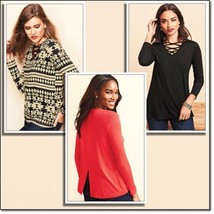 Avon Sandy Criss Cross Drapey Flowy Black Shirt Top Slit Back XL NEW - $14.84