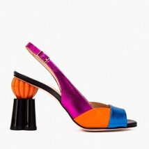 The Rize Multicolor Pumpkin Heel Leather Women Sandal image 7
