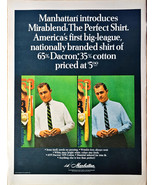 Don Drysdale Dodgers Manhattan Mens fashion shirt MLB 53-1965 Vintage Pr... - $22.98 CAD