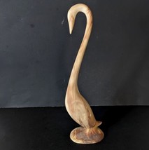 Swan Garden Ornament 15 inch Wood Appearance (Ceramic) - £36.55 GBP