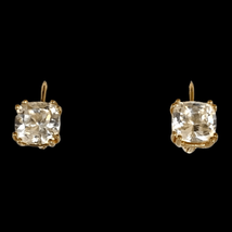MV# Stunning JCM Gold Vermeil &amp; sim Diamond Dangle Earrings - £50.89 GBP