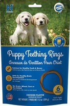 N-Bone Grain Free Puppy Teething Rings Chicken Flavor - 6 count - £12.42 GBP