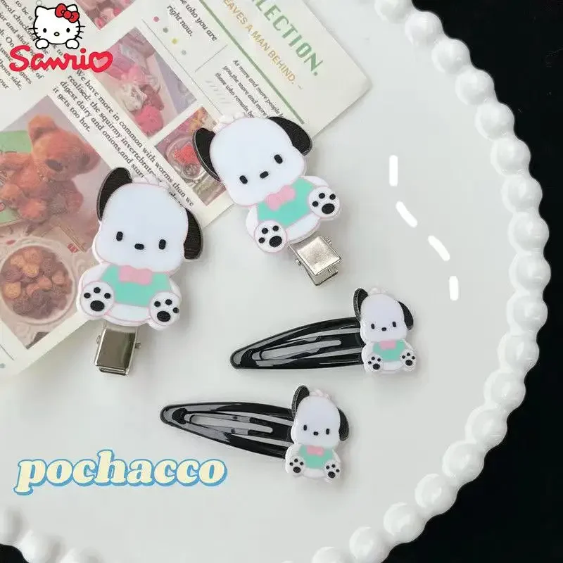 Sanrio Pochacco Hairpin Kawaii Duckbill Clip Student Bang Clip Bb Clip Decorate - £13.05 GBP