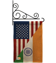 US India Friendship Burlap - Impressions Decorative Metal Fansy Wall Bracket Gar - £26.65 GBP