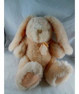 Vintage 1988 Applause Light Peach Bunny Rabbit Plush doll 10&quot; sitting 9&quot;... - £16.57 GBP