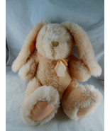 Vintage 1988 Applause Light Peach Bunny Rabbit Plush doll 10&quot; sitting 9&quot;... - $29.00 CAD