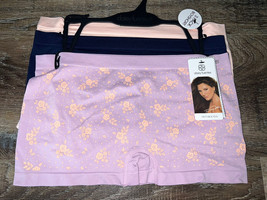 Daisy Fuentes ~ 3-Pair Women&#39;s Boyshorts Underwear Nylon Blend (D) ~ L - £17.31 GBP
