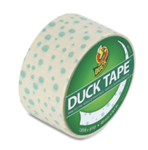 Duck Tape Printed Duct Tape, Irregular Dot (Tan, Beige, Green), 1.88&quot; x ... - £7.11 GBP
