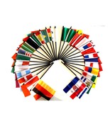 2023 WOMENS WORLD CUP SOCCER FLAGS - SET of 32 Polyester 4&quot;x6&quot; Flags - $40.76 CAD