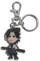 Naruto Shippuden Sasuke Metal Keychain Anime Licensed NEW - £7.74 GBP