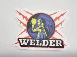 Welder Person Holding Torch and Welding Multicolor Sticker Decal Embelli... - £1.83 GBP