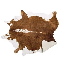 Premium Faux Cowhide Rug 110 X70 Cm/3.6 X 2.3 Feet, Durable And Large Size Cow P - £36.75 GBP