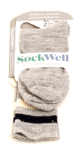 SockWell Heather Gray Wool Blend Crew Socks 1 Pair Men&#39;s  L/XL  10.5 - 1... - £19.34 GBP