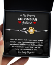 Colombian Girlfriend Bracelet Gifts - Sunflower Bracelet Jewelry Valentines  - £39.92 GBP
