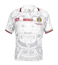 ABA Sport World Cup Mexico 1998 White Campos Retro Soccer Jersey Blanco ... - £68.11 GBP