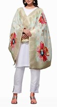 Banarsi Dupatta Silk Jacquard Zari ethnic Indian Chunni Women Girl FloralBigC  - £26.17 GBP