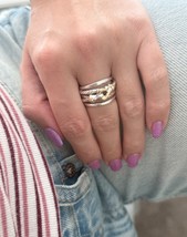 David Yurman Sterling Silver .925 &amp; 18K/750 Yellow Gold Buckle Crossover... - $593.98