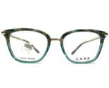 L.A.M.B Eyeglasses Frames LA058 TEA Clear Blue Brown Horn Gold Cat Eye 5... - $41.86