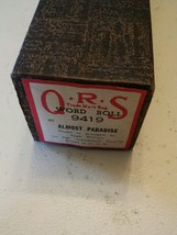 000 QRS Player Piano Music World Roll 9419 Almost Paradise Roger Williams - $35.00