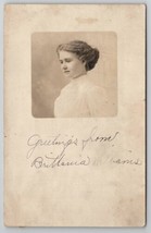 Chicago IL Lovely Woman Brittania Williams Arbuckle c1912 RPPC Postcard M21 - $14.95