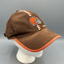 Vintage Cleveland Browns Adjustable Logo Athletic Hat Adult Brown &amp; Orange NFL - $9.89