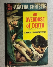 AN OVERDOSE OF DEATH by Agatha Christie (Dell) mystery paperback - £10.19 GBP