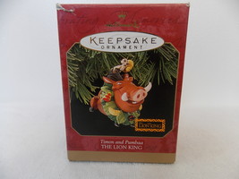 Disney Hallmark The Lion King Timon &amp; Pumbaa Ornament  - £11.86 GBP