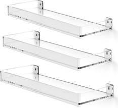 Maxgear Acrylic Shelves Heavy Duty Clear Display Shelves With Edge, 5Mm Extra - £36.15 GBP