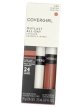 2 Pack CoverGirl Outlast All-Day Lip Color, Canyon, 0.07 fl oz, 2 Ct - £17.02 GBP
