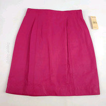 Wilson&#39;s The Leather Experts Size 6 Pink Leather Skirt New - $39.59