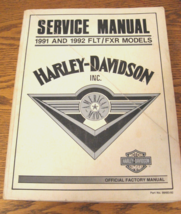 1992 1991 Harley-Davidson Service Manual FLT FXR Touring Electra Glide VG - £68.81 GBP
