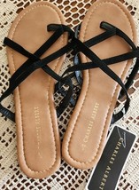 Charles Albert ~ Thong ~ Slip On ~ Strappy Sandals ~ BLACK ~ Ladies Size... - $20.00