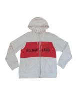 HELMUT LANG Womens Hoody Campaign Panel Zip Pink Red Size M/L H10UM522 - £119.67 GBP