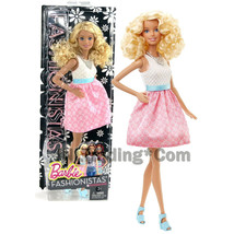Mattel 2015 Barbie Fashionistas 12" Doll (DGY57) in Baby Doll Dress pink Skirt - £27.53 GBP