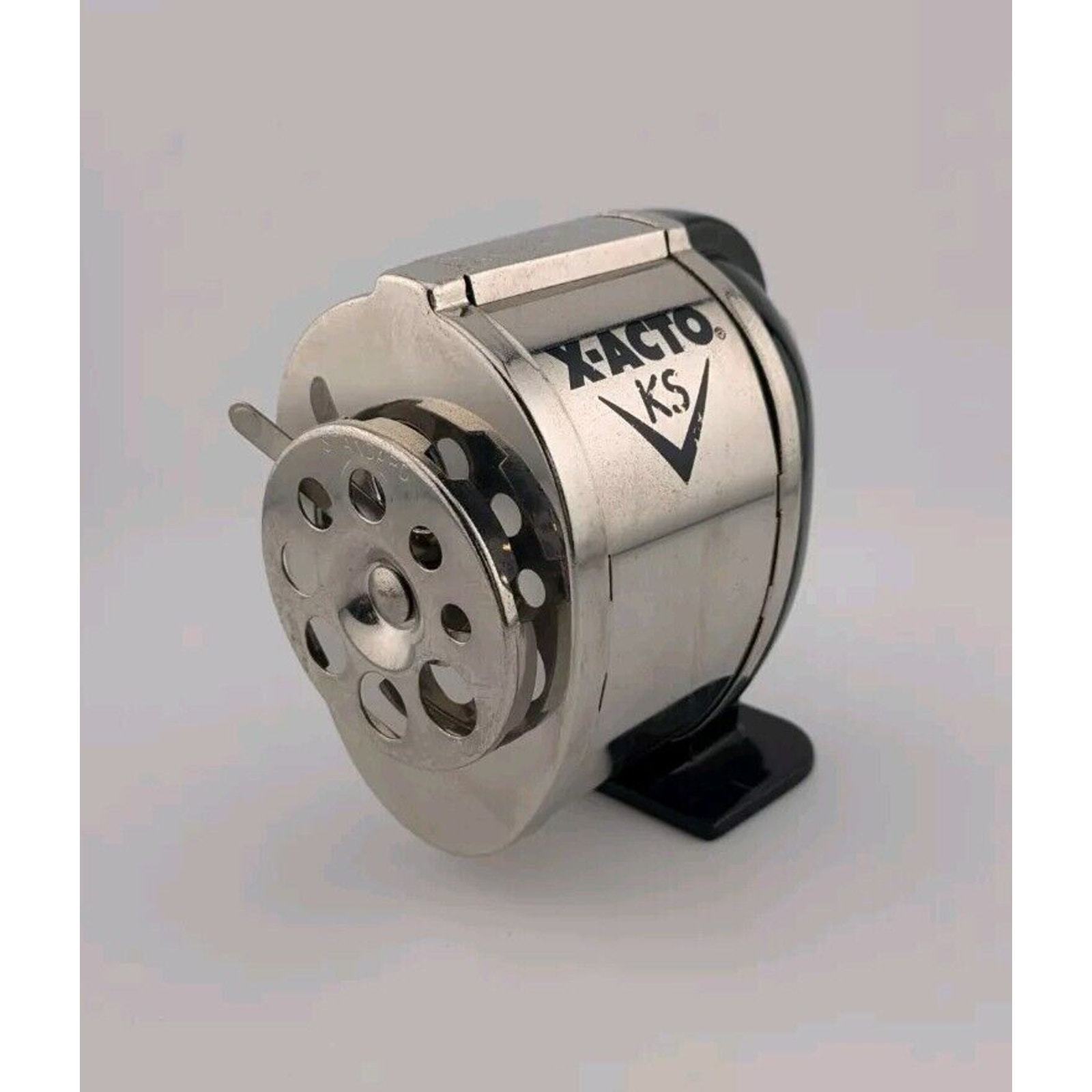 X-acto KS Metal Pencil Sharpener Hand Crank Multi Size Table Mount (A) - $12.59