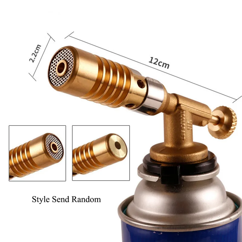 Portable Gas Torch Flame Tool Blowtorch Copper Flame Butane Gas Burner Lighter H - £105.61 GBP